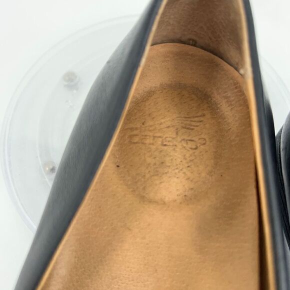 Dansko Women's Larisa Loafer Size 37 6.5 Slip On Flat Shoe Black Leather Comfy - Picture 13 of 15